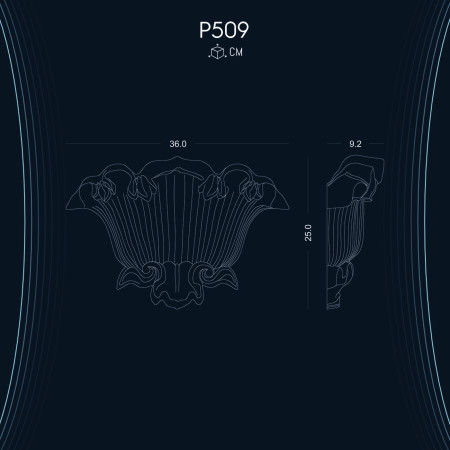 Poliüretan Aplik P509: Estetik İç Mekan Tasarımı için Dekorasyon Fikirleri ve Modelleri