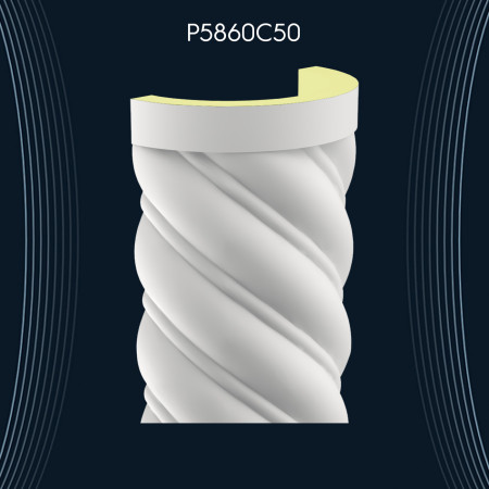 Poliüretan Burgulu Sütun P5860C50: Estetik ve Dayanıklı Burgulu Sütun Modelleri ile Dekorasyon Fikirleri