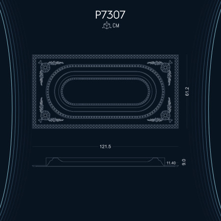 Poliüretan Kubbe P7307 ile Dekoratif Motifli Duvar Kubbe İmalatı: Dekorasyon Fikirleri ve Modelleri