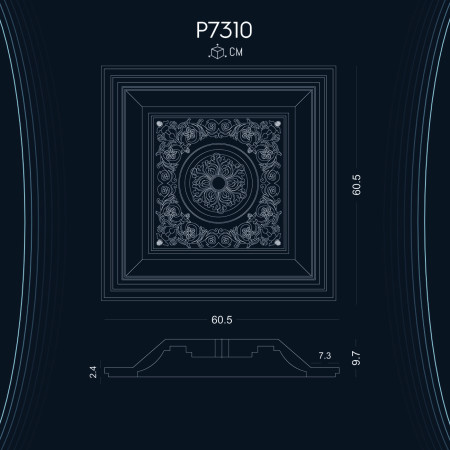 Poliüretan Kubbe P7310: Dekorasyon Fikirleri ve Modelleri ile Süsleme Duvar Kubbe Çeşitleri