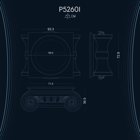 Poliüretan Sütun Başlık P5260I: Kaliteli ve Uygun Fiyatlı Dekorasyon Modelleri ve Çeşitleri