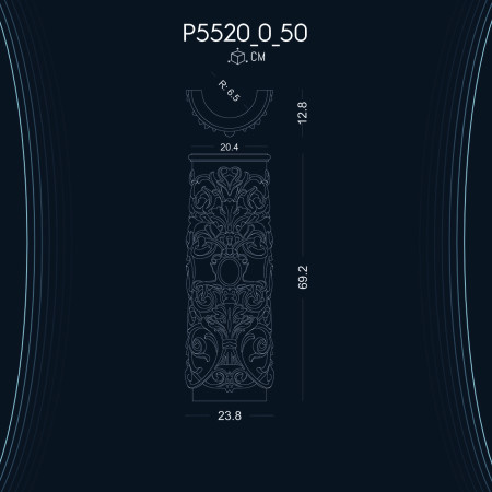 Poliüretan Desenli Sütun Ayağı P5520_0_50: İyon Sütun Başlığıyla Zarafetin Buluşması - Dekorasyon Fikirleri ve Modelleri