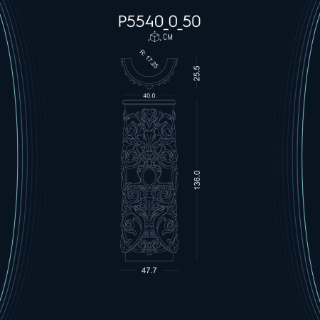 Poliüretan Desenli Sütun Ayağı P5540_0_50: Dekorasyon Fikirleri ve Modelleri ile Tasarımda Fark Yaratın
