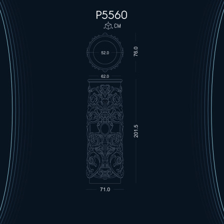 Poliüretan Desenli Sütun Ayağı P5560: Modern ve Şık Dekorasyon Modelleri ile Tasarım Fikirleri
