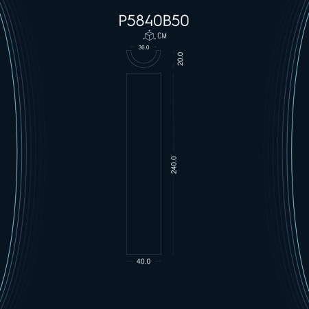 Poliüretan Düz Sütun P5840B50: Dekorasyon Fikirleri ile Estetik Mekanlar için Şık Modeller