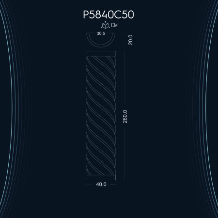 Poliüretan Burgulu Sütun P5840C50: Dekoratif Sütun Modelleri ve Farklı Çeşitleri ile Tasarım Fikirleri