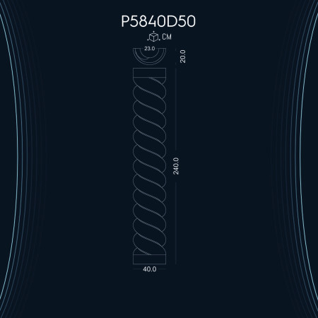 Poliüretan Burgulu Sütun P5840D50: Zarif ve Şık Tasarım Modelleri ile Dekorasyon Fikirleri