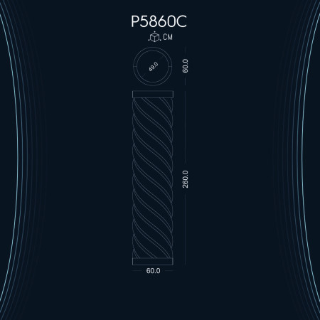 Poliüretan Burgulu Sütun P5860C ile Dekorasyon Fikirleri: Mekanlara Şıklık ve Zarafet Katın!