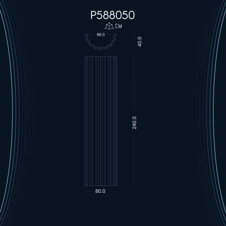 Poliüretan Yivli Sütun P588050: Uzun Ömürlü Tasarım ve Dekorasyon Fikirleri ile Modelleri