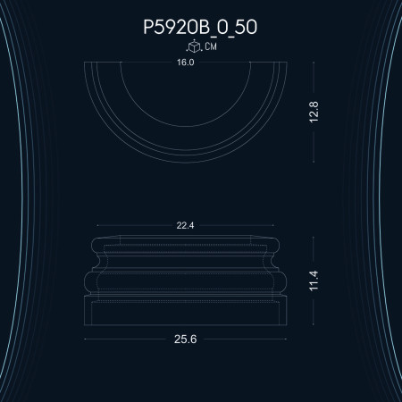 Poliüretan Sütun Alt Kaide P5920B_0_50: Dekorasyon Fikirleri ve Modelleri ile Korint Sütunlar ve Alt Kaideler