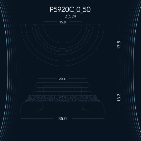 Poliüretan Sütun Alt Kaide P5920C_0_50: Her Dekorasyon Tarzına Uyum Sağlayan Şık Modeller ve Farklı Çeşitler
