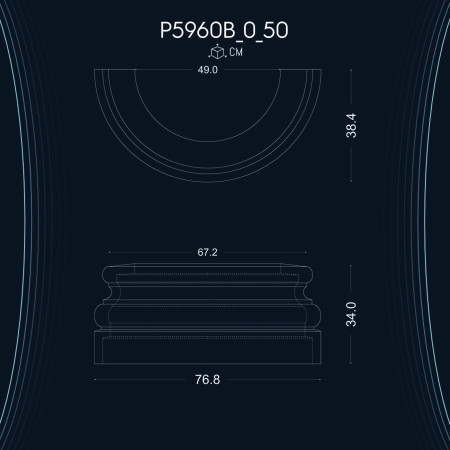 Poliüretan Sütun Alt Kaide P5960B_0_50: Antik Yunan Mimarisi ile Tasarlanan Dekorasyon Modelleri ve Fikirleri