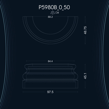 Poliüretan Sütun Alt Kaide P5980B_0_50: Mekanınıza Özgü Dekorasyon Fikirleri ve Farklı Modeller