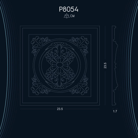 Poliüretan Süsleme P8054: Farklı Tasarımlarla Duvar Aksesuarları ve Dekorasyon Fikirleri