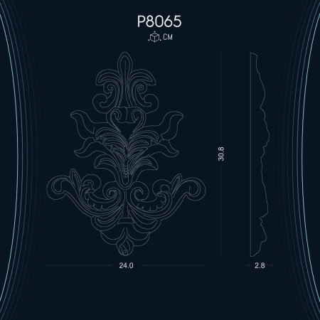 Poliüretan Süsleme P8065: Duvarlara Özgün Bir Tarz ve Karakter Kazandıran Süsleme Motifleri ile Dekorasyon Fikirleri ve Modelleri