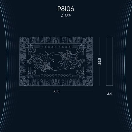 Poliüretan Süsleme P8106: Uzun Ömürlü Kullanım İmkanı ve Dayanıklılığı ile Dekorasyon Modelleri