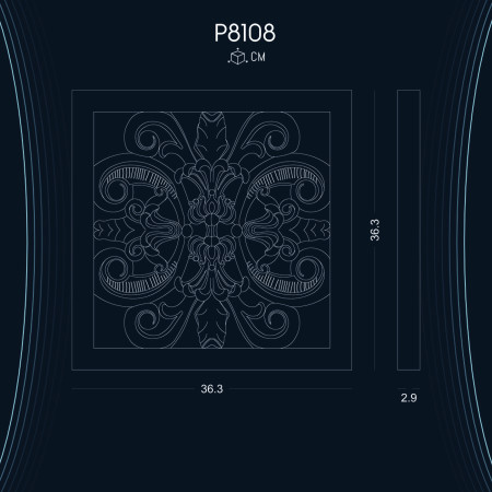 Poliüretan Süsleme P8108: Dekorasyon Fikirleri ve Modelleri ile Şık Tasarımlar