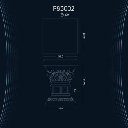 Poliüretan Sehpa Sütun P83002 ile İç ve Dış Cephe Sütun Başlıkları Modelleri - Dekorasyon Fikirleri ve Çeşitleri