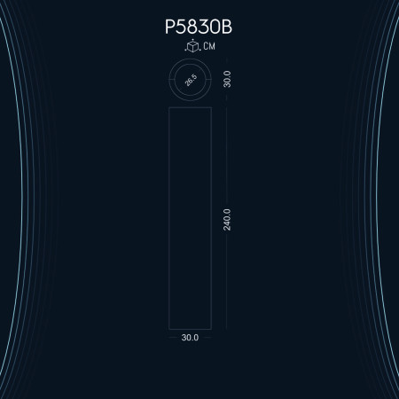 Poliüretan Düz Sütun P5830B: Dekorasyon Modelleri ve Fiyatları | İmalattan Üretici Kalitesi