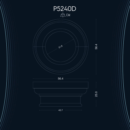 Poliüretan Sütun Başlık P5240D - Dekorasyon Modelleri ve Çeşitleri ile İmalattan Üretici