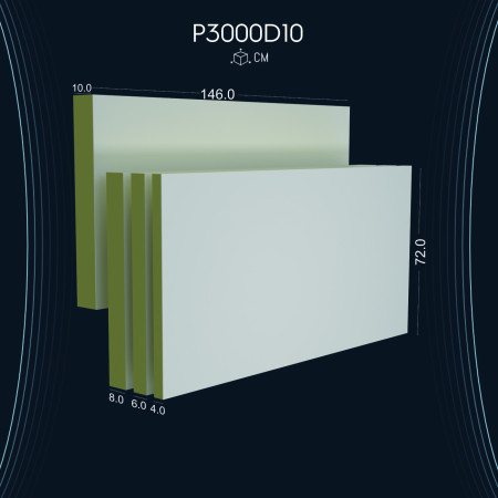 Poliüretan Panel P3000D10 ile Dekorasyon Fikirleri ve Modelleri - Poliüretan Prekast Sert Köpük Kaplama İmalatı
