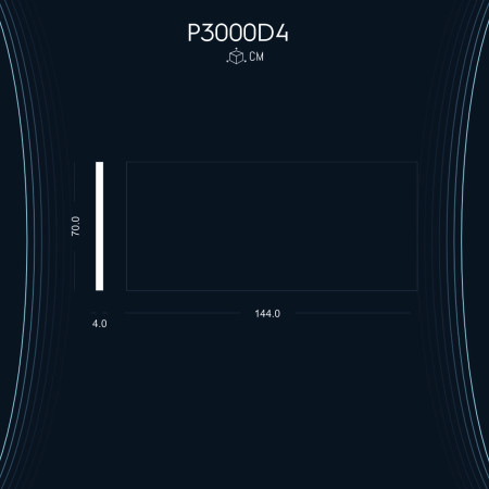 P3000D4 Poliüretan Panel Modelleri Poliüretan 70x144 cm Klasik Çerçeveli Duvar Paneli