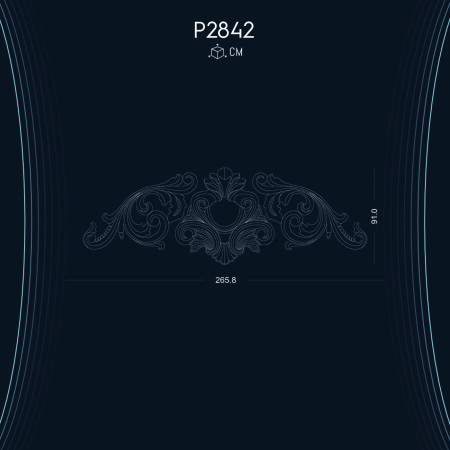 Poliüretan Taç P2842 ile Şık Dekorasyon Fikirleri: Dekoratif Motifli Poliüretan Duvar Taçları ve Modelleri