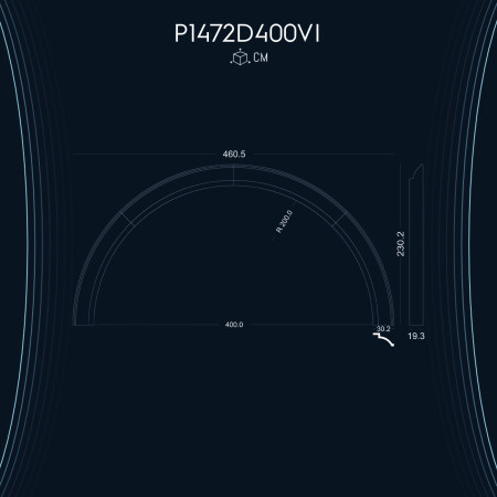 Poliüretan Yuvarlak Kavis Kemer P1472D400VI ile Dekorasyon Fikirleri ve Modelleri - Prekast Cephe Kaplama Çeşitleri