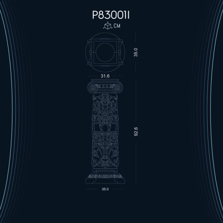Poliüretan Kısa Roman Sütun P83001I: Dekoratif Modelleri ve Çeşitleri ile Şık Tasarım Fikirleri
