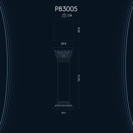 Poliüretan Kısa Roman Sütun P83005 ile Dekorasyon Fikirleri ve Modelleri - Ahşap Muadili Kısa Roman Sütun Sehpalar