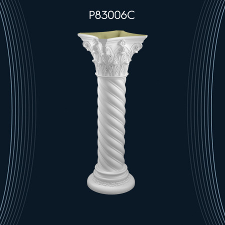 Poliüretan Kısa Roman Sütun P83006C - Osmanlı Tarzı Dekorasyon Modelleri ve Fiyatları