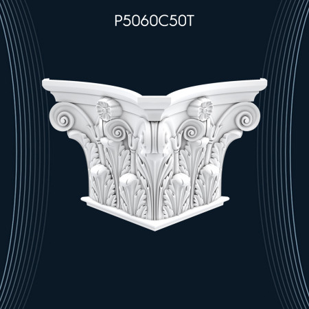 P5060C50T Poliüretan Osmanlı pilaster sütun başlık fiyatları Sütun ve Başlığı dekorları