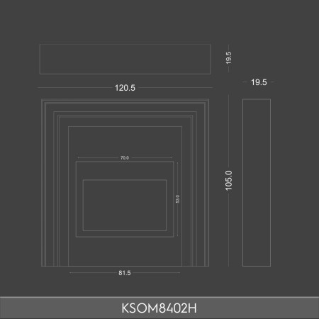 KSOM8402H Sıcak atmosfer yaratan dekoratif şömine tasarımı elektrikli şömine haznesi, yapay ateşli şömine, Poliüretan Dekoratif