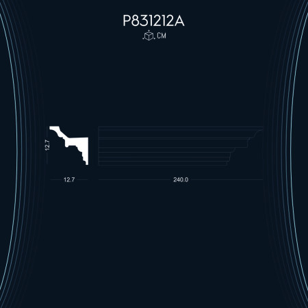 P831212A Modern Salon Duvar kartonpiyerleri imalatı Poliüretan salon duvar tavan dekorasyon