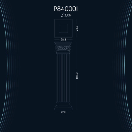 P84000I Poliüretan Söve Kısa Roman Sütun Sehpa başlıkları fiyatı Dor İyon Korint Kısa Roman Sütun Sehpalar ve başlıkları