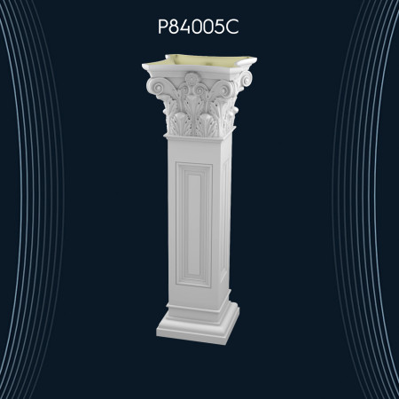 P84005C Villa ve giriş kapısı Kısa Roman Sütun Sehpa başlık modelleri Dekoratif Sütunlar