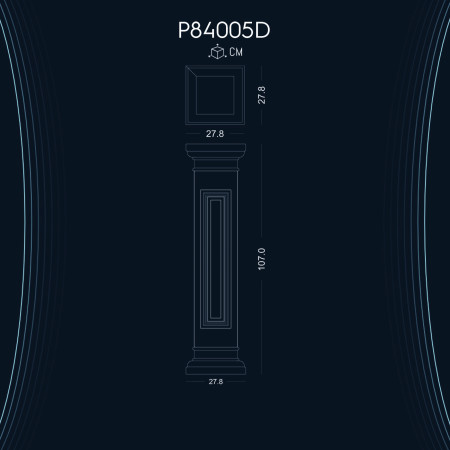 P84005D Söve Sütun Poliüretan Kısa Roman Sütun Sehpalar fiyatları Dekoratif Dor İyon Korint Sütun ve Başlığı