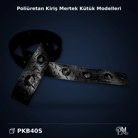 Poliüretan Ahşap Kütük Görünümlü Kiriş Bandı 4 cm Model