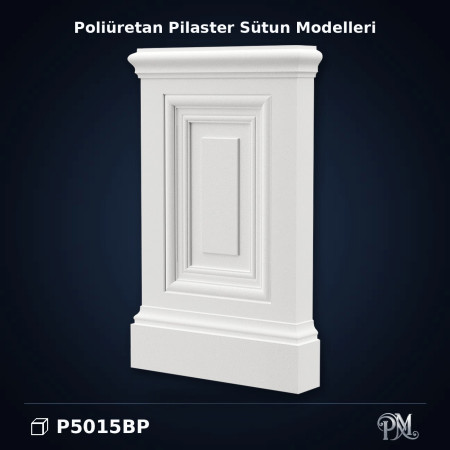 Poliüretan Pilaster Sütun Alt Kaide Modeli 4x17x30 cm