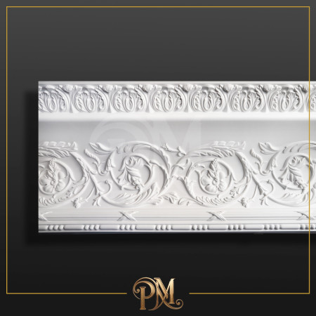 P81170 Poliüretan Desenli Kartonpiyer Modelleri Geniş Gövdeli Klasik Desenli Poliüretan Kartonpiyer 38x31 cm
