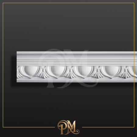 P81110 Poliüretan Desenli Kartonpiyer Modelleri Poliüretan Desenli Oval Oyma Kartonpiyer Profil 11x11 cm