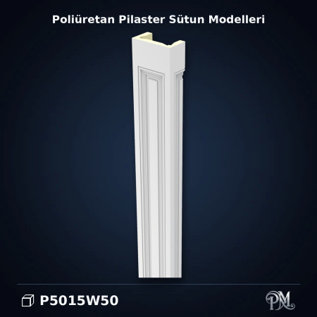 Poliüretan dekorasyon ürünü 8x15x240 cm Pilaster Sütun