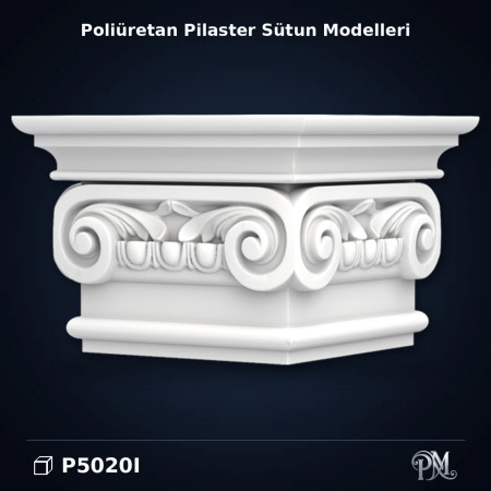 28x28x19 cm Poliüretan Dekorasyon Ürünü Pilaster Sütun