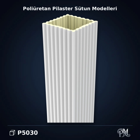 D5030 Yivli Pilaster Sütun