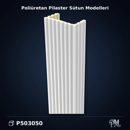 Poliüretan dekorasyon ürünü 15x30x240 cm Pilaster Sütun