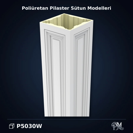 Poliüretan dekorasyon ürünü 30x30x240 cm Pilaster Sütun