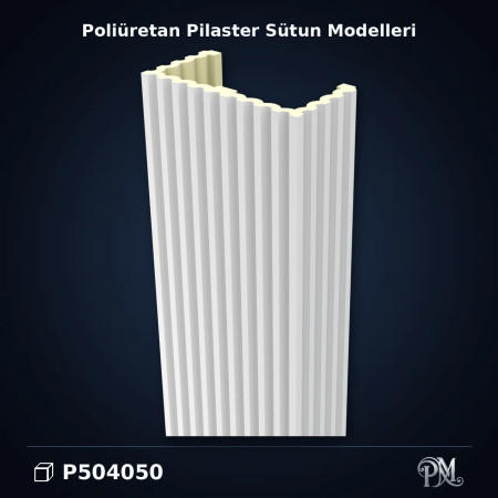 D504050 Yivli Pilaster Sütun