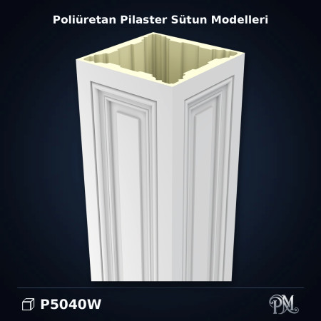 Poliüretan dekorasyon ürünü 40x40x240 Pilaster Sütun