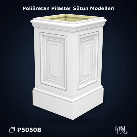 Poliüretan dekorasyon ürünü Pilaster Alt Kaidesi 55x55x94 cm