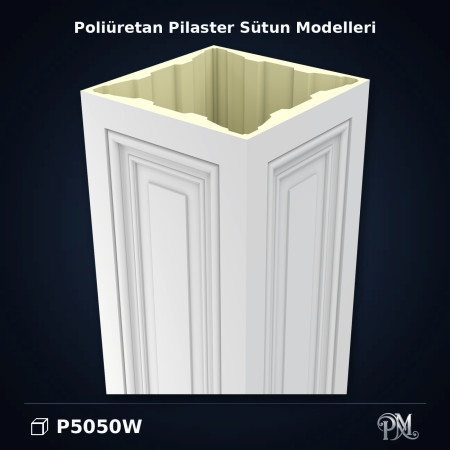 50x50x240 cm Pilaster Sütun Poliüretan dekorasyon ürünü
